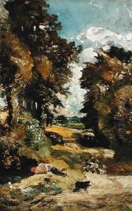 The Cornfield, c.1826 by John Constable