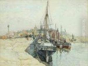 Fishing Boats In The Clyde by Robert Mcgown Coventry