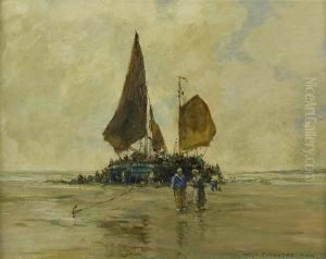 Fisherfolk Returning, Dutch Coast by Robert Mcgown Coventry