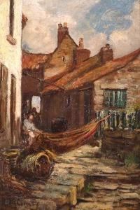 A Sunny Corner In A Fishing Village. A Sunny Corner In A Fishing Village.