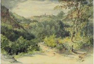Bonifacio Vue De La Route De Sartene by William Cowen