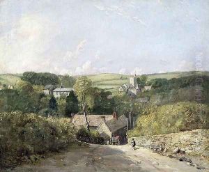 A View of Osmington Village with the Church and Vicarage, 1816
