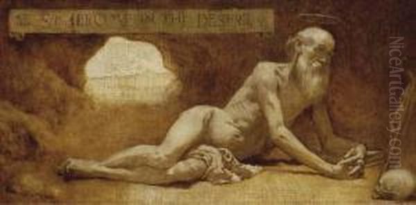 Saint Jerome In The Desert - view 1