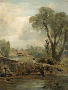 Flatford Mill from the Tow Path by John Constable