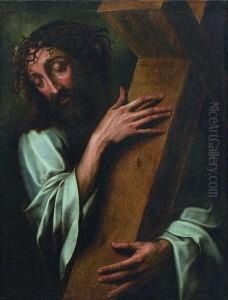 Kreuztragender Christus. by Michiel Van Coxcie