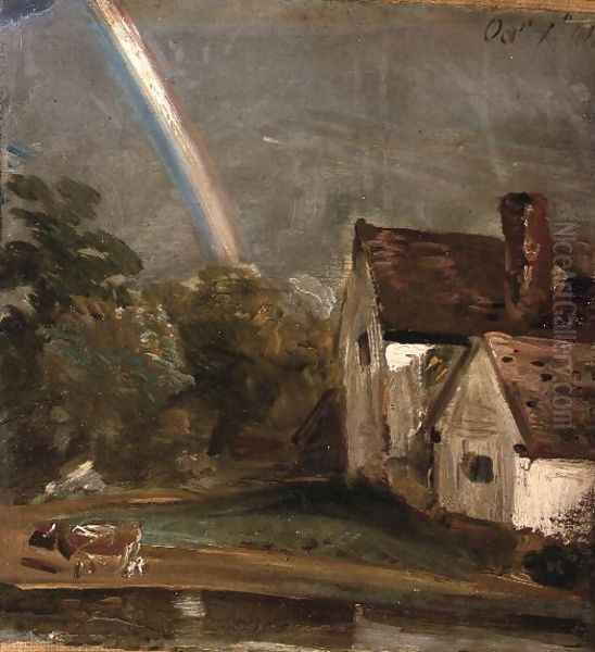 Willy Lott's House with a Rainbow, dated October 1st, 1812 - view 1