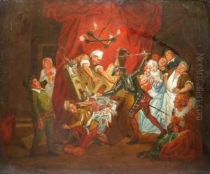 Don Quixote And The Puppets by Charles-Antoine Coypel