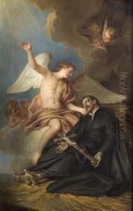 Ange Apparaissant A Un Saint.