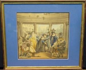 Scene From A Theatrical Production by Charles-Antoine Coypel