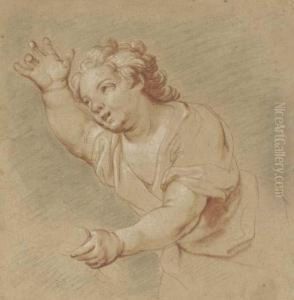 Putto With Outreached Arm by Charles-Antoine Coypel