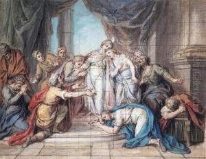 Joseph Recognised By His Brethren by Charles-Antoine Coypel