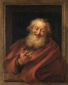 The Cheerful Democritus; And The Sorrowful Heraclitus by Charles-Antoine Coypel