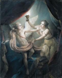 Cupid Abandoning Psyche by Charles-Antoine Coypel