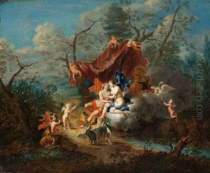 Diana And Apollo by Noel Nicolas Coypel