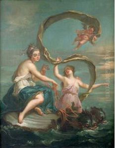 Le Triomphe De Galatee by Noel Nicolas Coypel