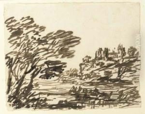 An Ideal Landscape by Alexander Cozens