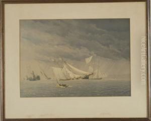 In The Narrows - A Black Squall by Frederick Schiller Cozzens
