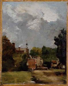 East Bergholt Church South Archway of the Ruined Tower, 1806 by John Constable