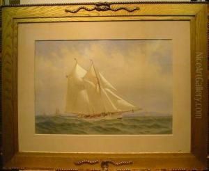 Sailing Near Shore by Frederick Schiller Cozzens
