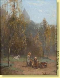 Lesenfants Et Le Chariot by Florent Nicolas Crabeels
