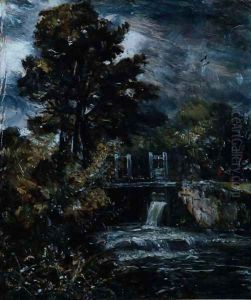 A sluice, perhaps on the Stour by John Constable