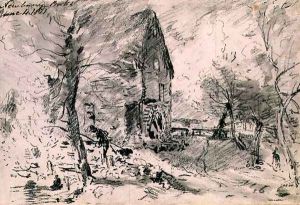 Watermill at Newbury by John Constable