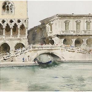 Ponte A Venezia by Aurelio Craffonara