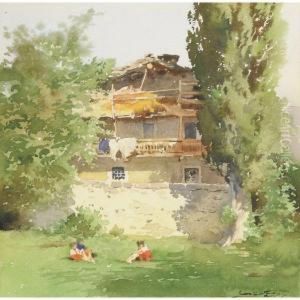 Pomeriggio Sul Prato by Aurelio Craffonara