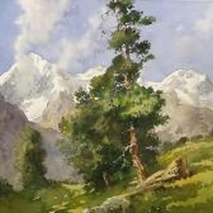 Paesaggio Di Montagna by Aurelio Craffonara