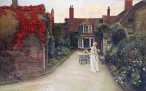 In The Manor Flower Gardens by Percy Robert Craft
