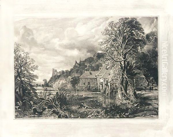 Arundel Mill and Castle, 1835 - view 1
