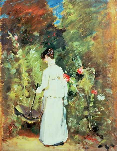 Mrs Constable in her Garden - view 1