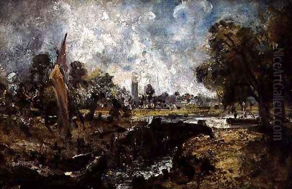 Dedham Lock, c.1820 - view 1