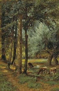 A Woodland Brook Near Germantown, Pennsylvania by Thomas Bigelow Craig