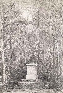 Cenotaph to Sir Joshua Reynolds at Coleorton Hall, Leicestershire, 1823 by John Constable