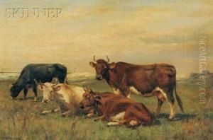 Grazing Cows by Thomas Bigelow Craig
