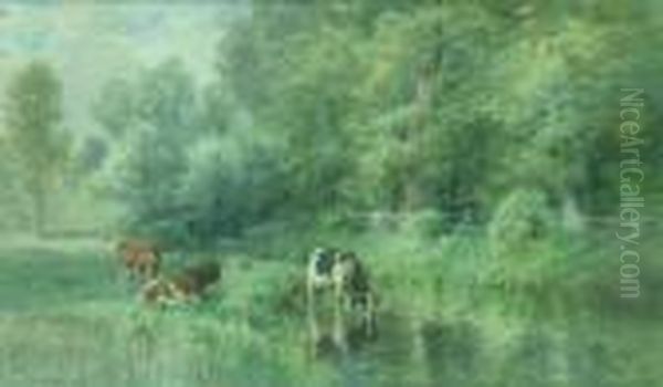 Cows Watering - view 1