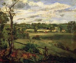 View of Highgate from Hampstead Heath, c.1834 by John Constable