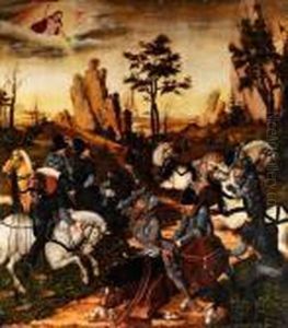 Die Bekehrung Des Heiligen Paulus by Lucas The Younger Cranach