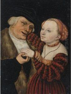 The Ill-matched Lovers by Lucas The Younger Cranach