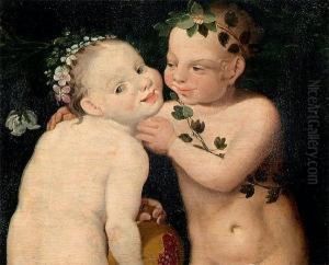 Putti Et Grenade by Lucas The Younger Cranach