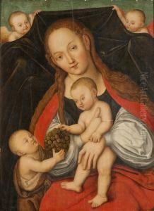 Die Madonna Mit Dem Kinde Und Dem Trauben Bringenden Johannesknaben
