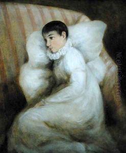 Young Girl resting on a Sofa by John Constable