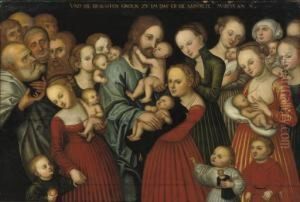 Christ Suffering The Children To Come Unto Him