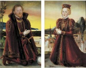 Portrait Of Prince Joachim Ernst Von Anhalt; Portrait Of Princess Agnes Grafin Von Barby Portrait Of Prince Joachim Ernst Von Anhalt; Portrait Of Princess Agnes Grafin Von Barby