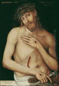 Christus Als Schmerzensmann. by Lucas The Younger Cranach