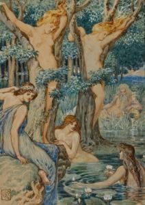 Nyads And Dryads by Walter Crane
