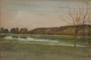 Study Near Medmenham, Valley Of The Thames by Walter Crane
