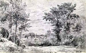 The Entrance into Gillingham, Dorset by John Constable