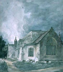 East Bergholt Church Exterior by John Constable